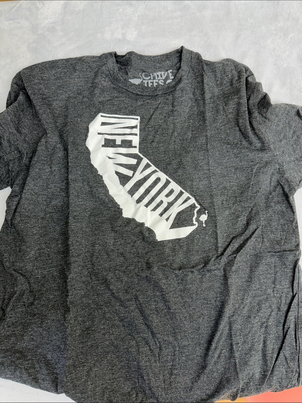 New York Graphic T-Shirt - Charcoal Gray The Chive XL